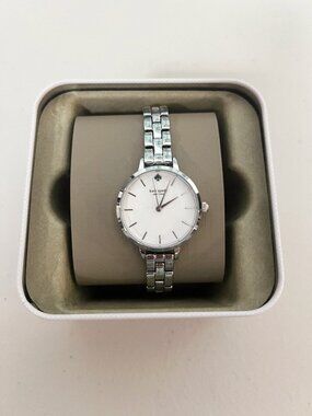 Kate Spade Metro KSW9001 Three-Hand Silver-Tone Women's Watch